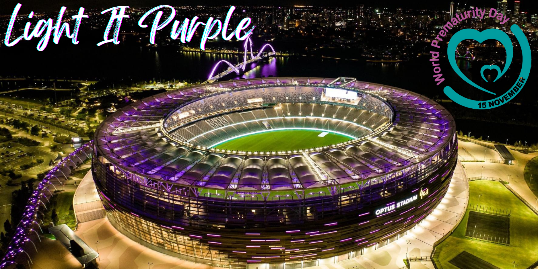 Light It Purple Banner